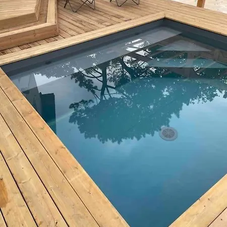 Charmante Maison Aux Abatilles-piscine-8 Pers Αρασόν