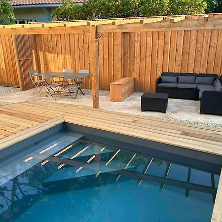 Charmante Maison Aux Abatilles-piscine-8 Pers Σπίτι διακοπών Αρασόν