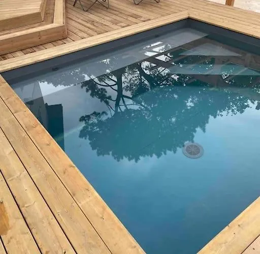 Charmante Maison Aux Abatilles-piscine-8 Pers Arcachón