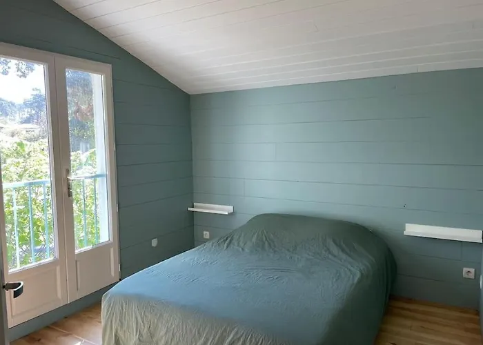 Сasa de vacaciones Charmante Maison Aux Abatilles-piscine-8 Pers Arcachón